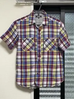 BEAMS チェック柄 半袖シャツ Sサイズのサムネイル