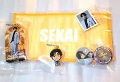 EXILE 世界　ガチャ　クリアチャーム　缶バッジ　ステッカー　めじるし セット
