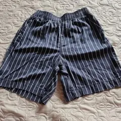 GU キッズ ハーフパンツ 120cm ストライプ
