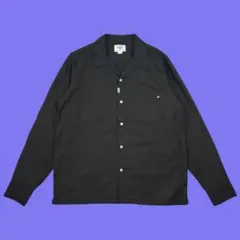 THE CRIMIE オンブレチェック レーヨン オープンカラー シャツ XXL