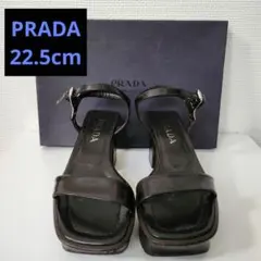 PRADA 厚底 サンダル 黒 22.5cm イタリア製 箱付きのサムネイル