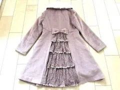 アクシーズファム　リボンバッスルコート　ピンク　Mサイズ