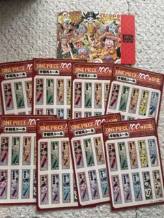 ONE PIECE 100巻記念特典シール＆ポストカード
