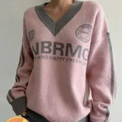 最終価格！Dazyピンク Vネックニット