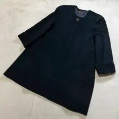 colombo カシミヤ100％ イタリア製 ノーカラーコートカシミヤコート Fのサムネイル