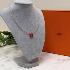 美品 エルメス ポップアッシュH ネックレス ピンク/ローズゴールドのサムネイル