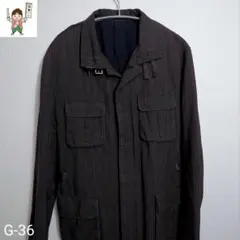 COMME CA DU MODE　ジャケット　　ストライプ　メタルボタン　Ｌのサムネイル