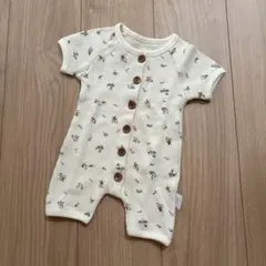 BBAMMA 韓国子供服　花柄ロンパース 66cm