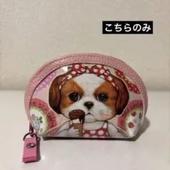 わんこビニールころりんポーチミニミニ　コヤンイサムチョン　ピンク