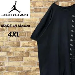 ジョーダン　メキシコ製　Tシャツ　ビッグシルエット　バッシュ　ブラック　4XL