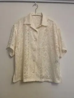 conte メッシュスキッパープルオーバーシャツ 白 半袖 定価27,500円 conte メッシュスキッパープルオーバーシャツ 白 半袖 定価27,500円