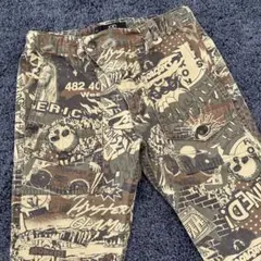 10%⬇️HYSTERIC デストロイ DAM総柄 カーゴパンツ L 140