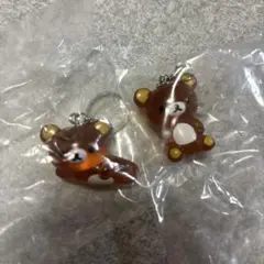 リラックマ Rilakkuma クリアマスコットチャーム めじるしアクセサリー