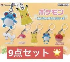新品未開封 ポケモン めじるしアクセサリー 9点セット