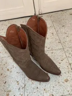 ブラウン スエード ウエスタンブーツ