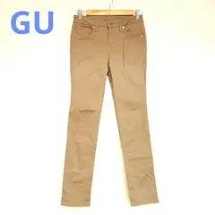 GU　ベージュ スリムフィット カジュアルパンツ