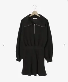 MAJESTIC LEGON ハーフジップミニワンピース スウェットワンピ