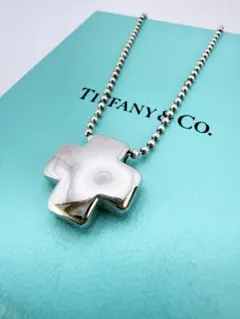 極美品✨ ティファニー ネックレス クロス ボールチェーン AG925 極美品✨ ティファニー ネックレス クロス ボールチェーン AG925