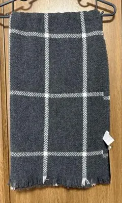 無印良品 ウール柄織り 大判ストール【タグ付き新品】