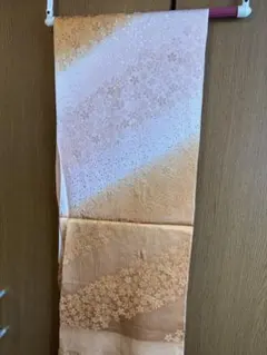 り*ん様 桜模様の帯揚げ　金