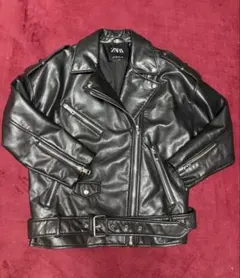 ZARA レザーライダースジャケットM