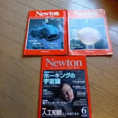レトロ品★Newton 1982年8月号,1984年3月号,2018年6月号3冊