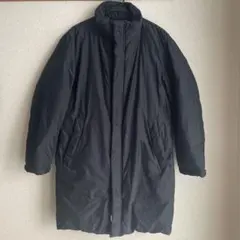 ユニクロ スタンドカラーダウンコート ブラック サイズL