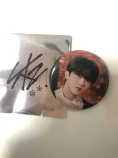 stray kids クリスマス　ポップアップ　チャンビン　缶バッジ