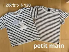 petit main＊ボーダーTシャツ2枚セット　120