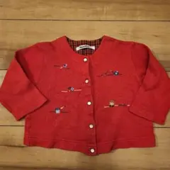 familiar刺繍カーディガン