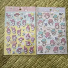 ペタペタシール　サンリオ【新品】キキララ　マイメロ【2枚セット】