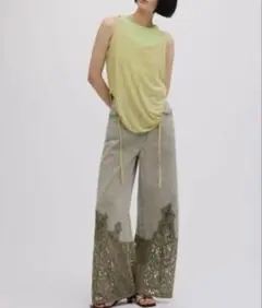 LACE DOCKING FADE DENIM PANTSのサムネイル