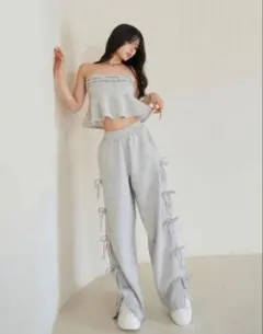 Darich グレー リラックスサマーレディセットアップ