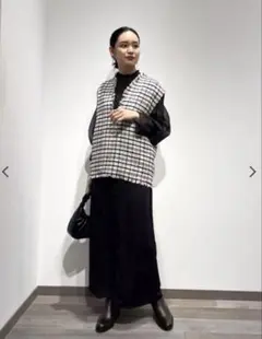 NOBLE MIRKO BERTOLA ツイードスリーブレスブラウス F