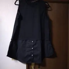 ノースリーブトップス 4L ブラック