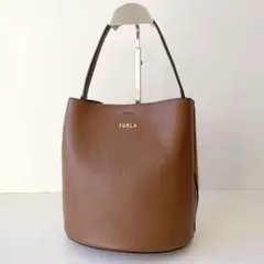 ✨未使用級✨️フルラ ダナエ 2wayショルダーバッグ ブラウン シボ革 現行ロゴ 未使用級 保存袋 FURLA ダナエ 2way ショルダー バッグ 革 現行ロゴ
