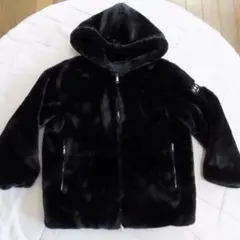 新品同様 タトラス ボモス ボアブルゾン フリースジャケットS ブラック24AW