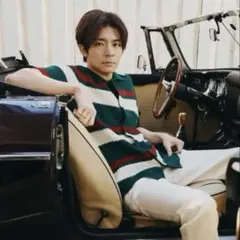 BANANA REPUBLIC オーガニックコットンポロ 岸優太