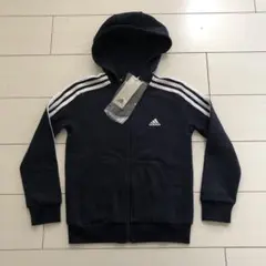 アディダスadidas 裏起毛スウェットフーディージャケット【130】