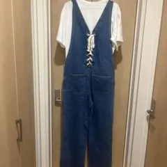 【BROWNY】オーバーオール　サロペット　デニム　FREEサイズ