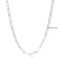 SALE ネックレス スクエアチェーン シルバー ロング ステンレス Y字 新品