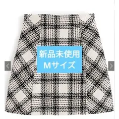 GRL インパン裏地付きチェック柄ツイードミニスカート[ta088]