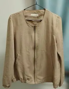 SHOO-LA-RUE ベージュ ジップアップジャケット