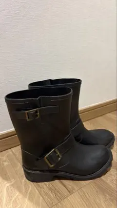 バックル付き ブラック 長靴