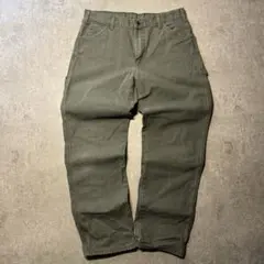 激渋 Dickies ダック ペインター パンツ モスグリーン W34