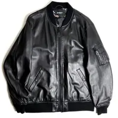 美品【希少2XL】アヴィレックス/シープレザーMA-1/レザーフライトジャケット
