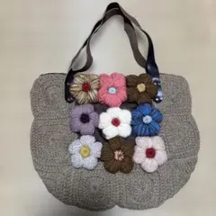 花モチーフ トートバッグ
