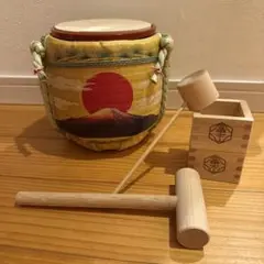 豊盃 ミニ鏡開きセット 菰樽 置物 週末セール】豊盃 ミニ鏡開きセット 菰樽 置物 - メルカリ