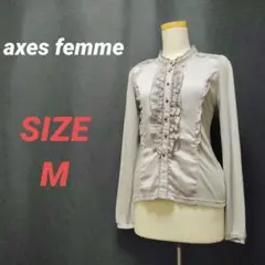 axes femme　アクシーズファム　フリルカットソー　ブラウス　レースのサムネイル