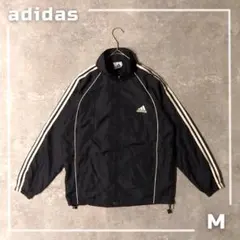 00s adidas ネイビー トラックジャケット ナイロンジャケット M相当